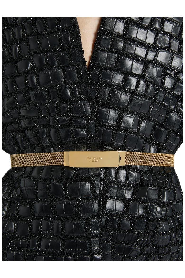 Braided Brass Belt, Alternate, color, gold