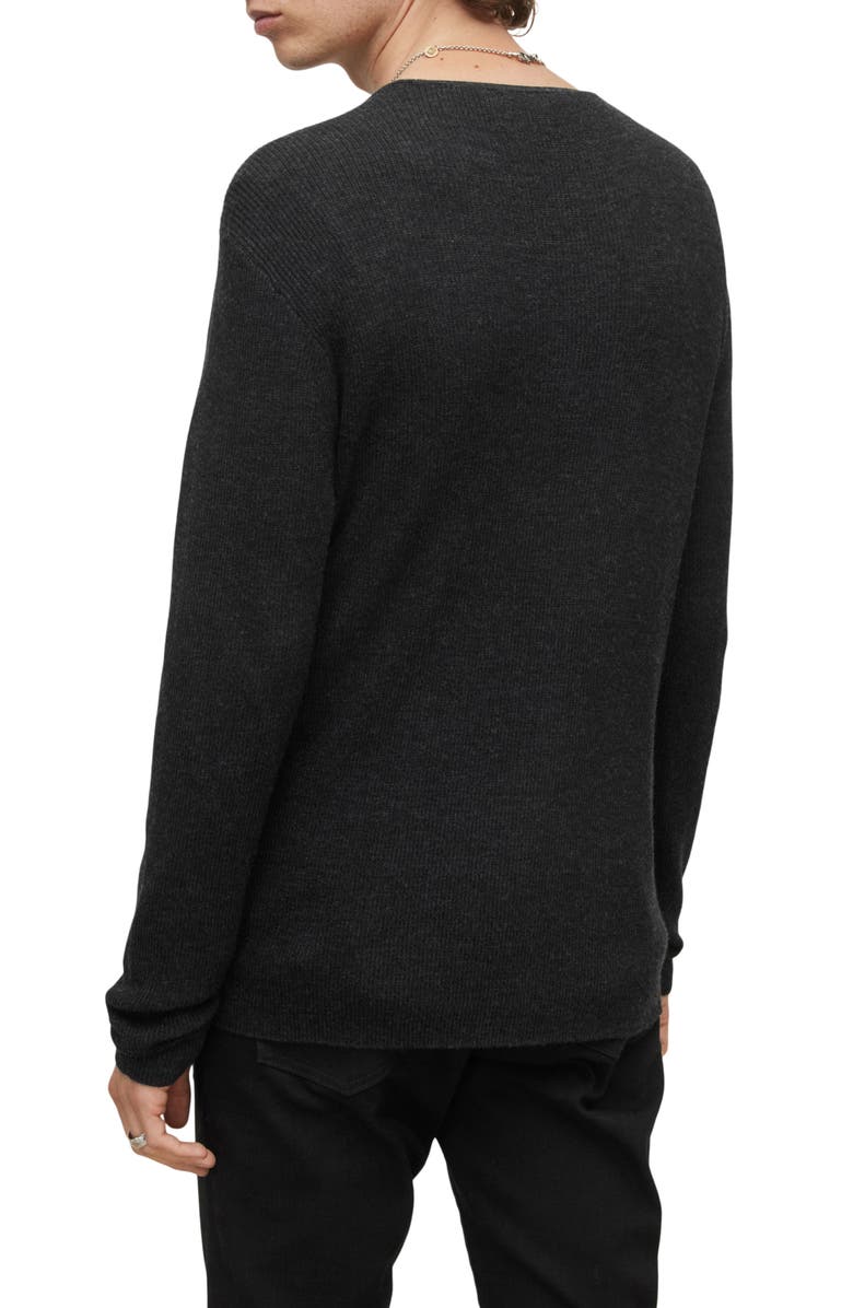 John Varvatos Astoria Merino Wool & Silk Crewneck Sweater, Alternate, color, 