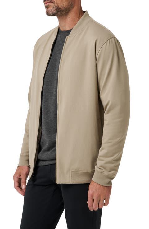 Stretch Cotton Bomber Jacket