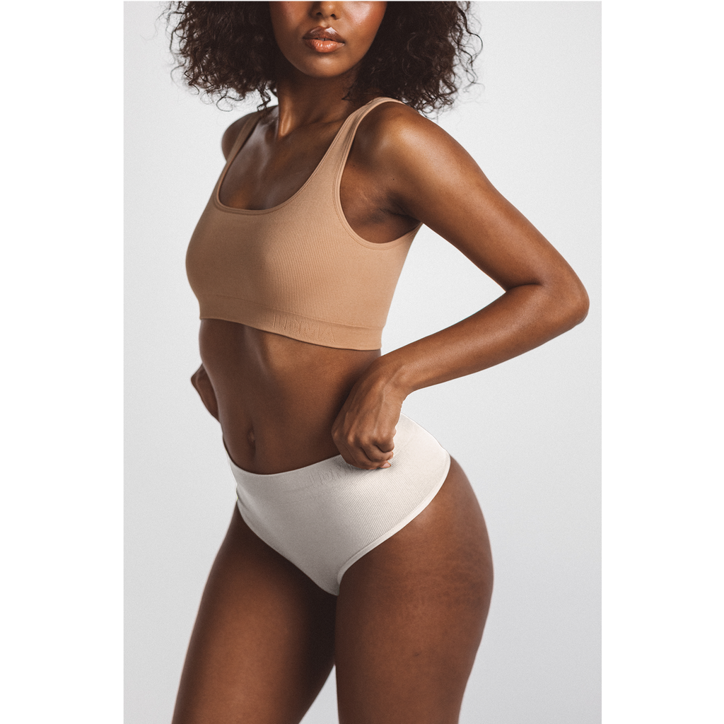 Ldma High Sculpt Thong Rib In Cream