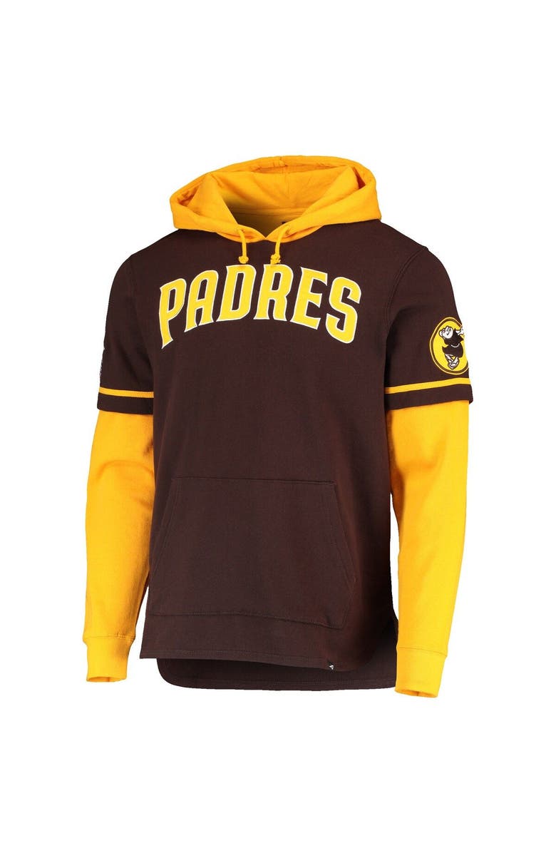 '47 Men's '47 Brown San Diego Padres Trifecta Shortstop Pullover Hoodie, Alternate, color, 