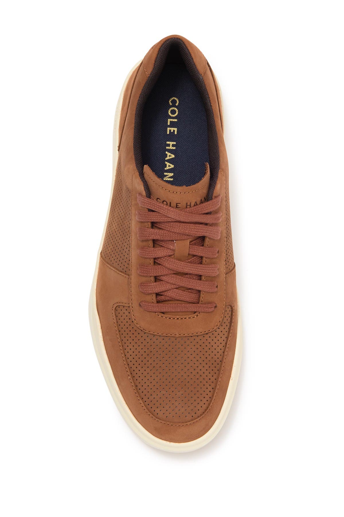 Cole Haan Grand Crosscourt Modern Perforated Sneaker - Wide Width Available, Alternate, color, British Tan
