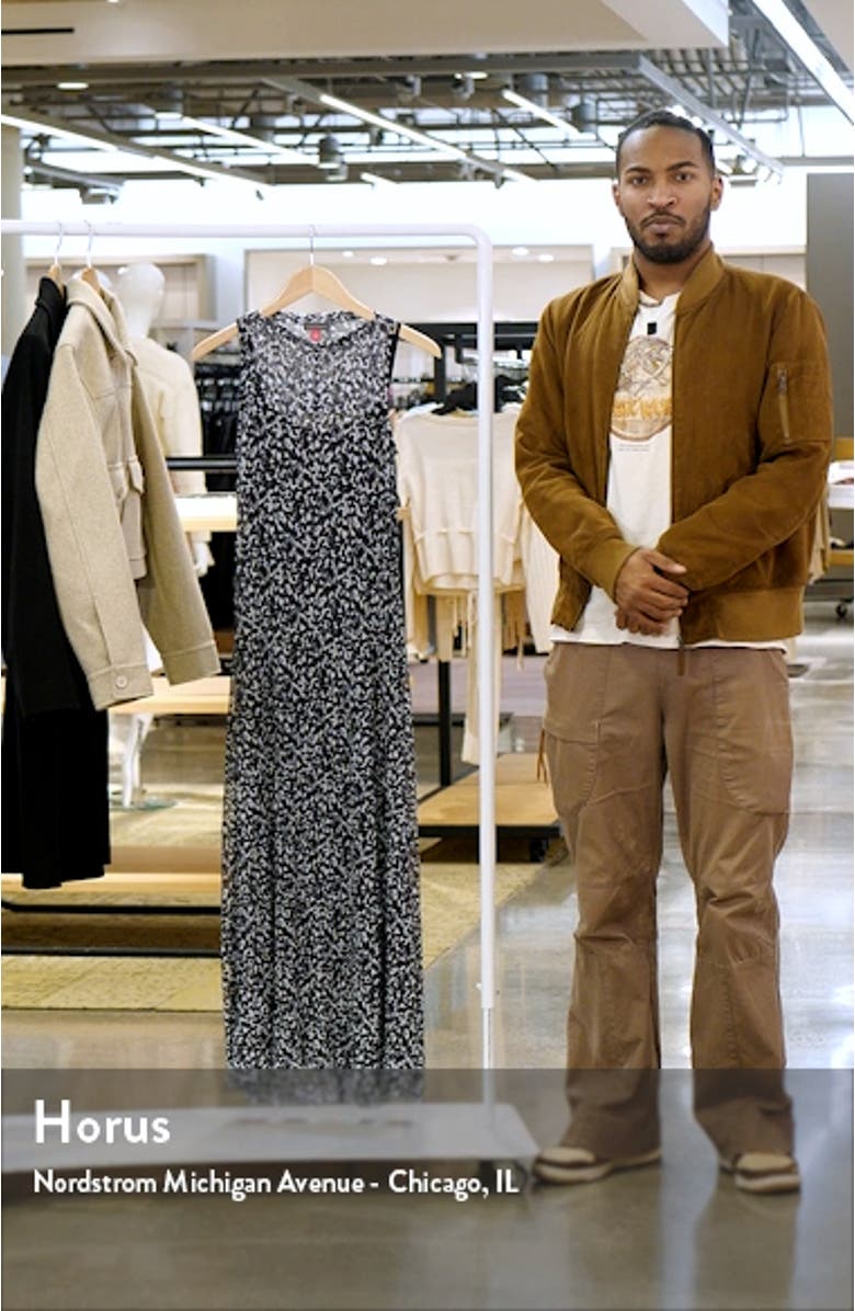 Pleated Mesh Sleeveless Midi Dress, sales video thumbnail