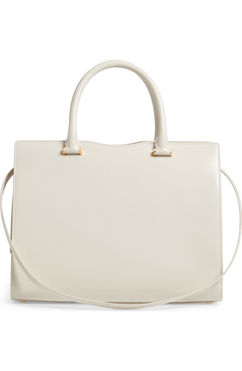 Saint Laurent Uptown Small Cabas Leather Satchel, Alternate, color,