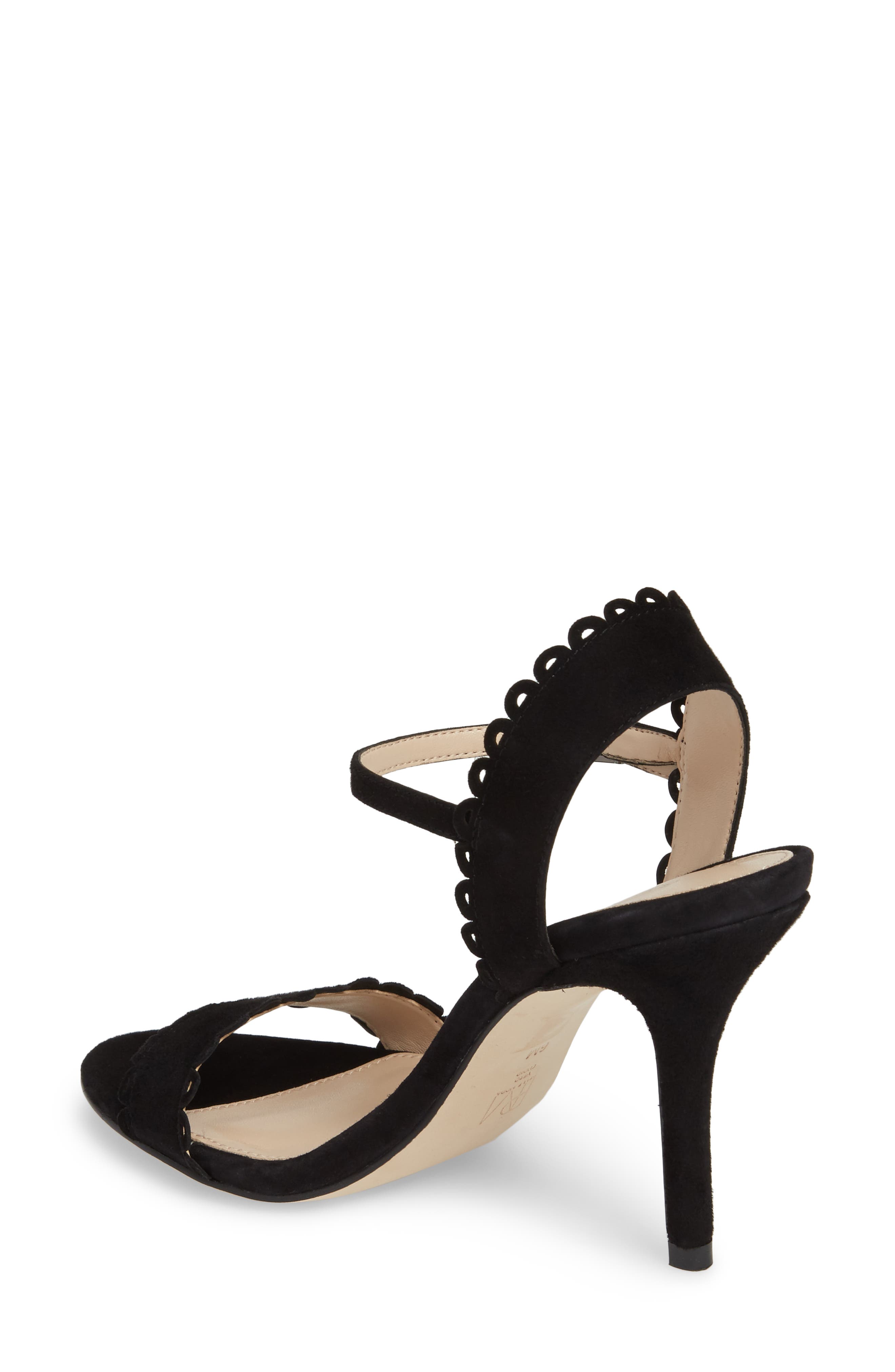 Pelle Moda Karen Scallop Ankle Strap Sandal, Alternate, color, 