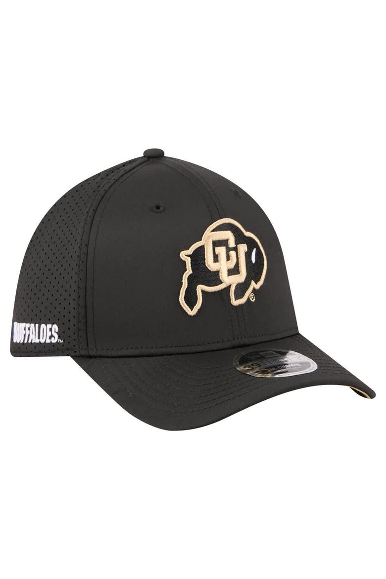 Men's New Era  Black Colorado Buffaloes 39THIRTY M-Crown Flex Fit Hat, Main, color, Black
