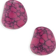 Lele Sadoughi Collector Baroque Stone Stud Earrings