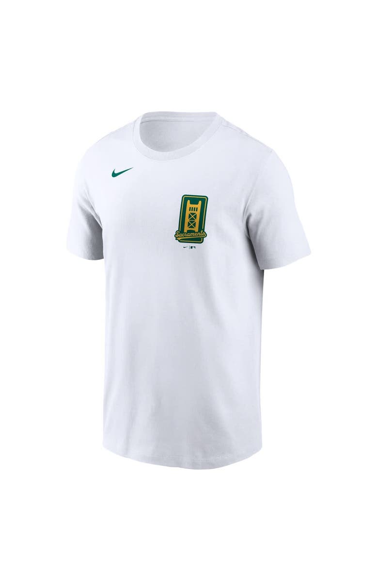 Nike Men's Nike White Athletics New Logo T-Shirt, Alternate, color, White