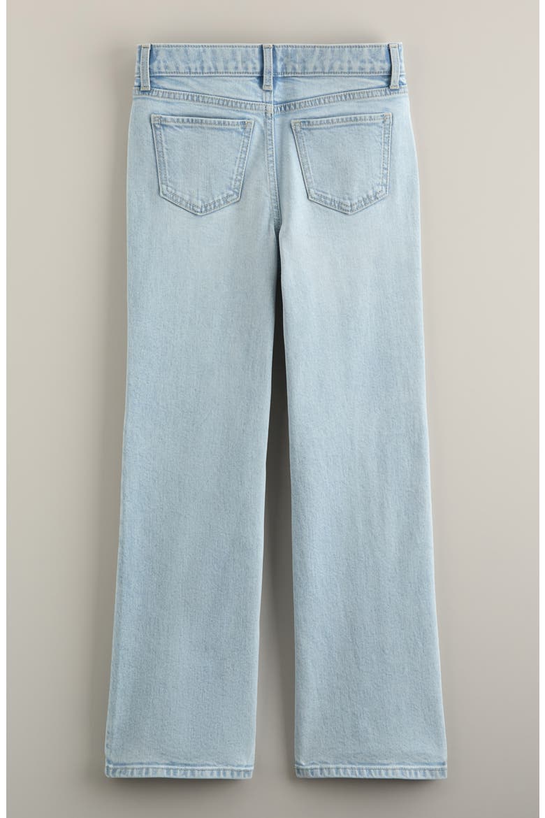 Kids' Loose Fit Stretch Denim Flare Leg Jeans, Alternate, color, ULTRA LIGHT WASH