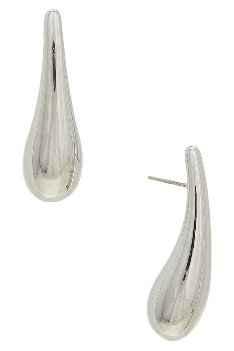 Teardrop Drop Earrings, Main, color, WHITE