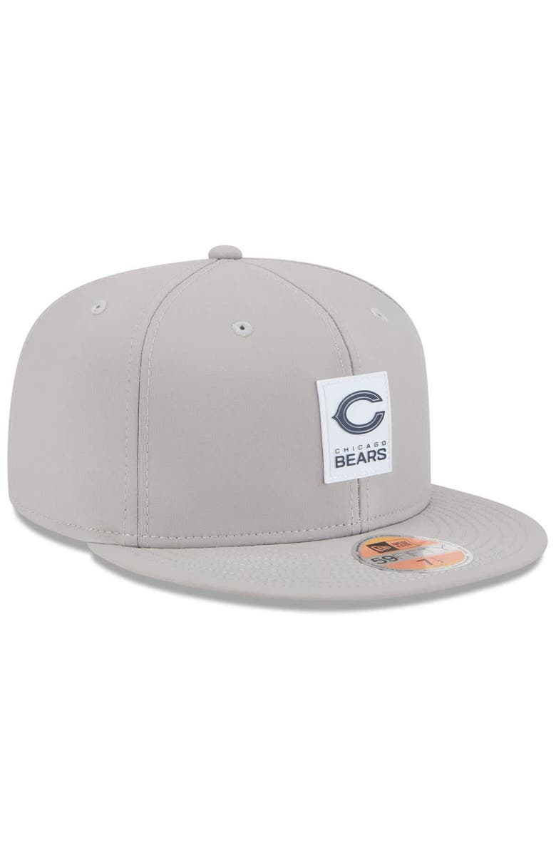 New Era Men's New Era Gray Chicago Bears 2025 Sideline  59FIFTY Fitted Hat, Alternate, color, 