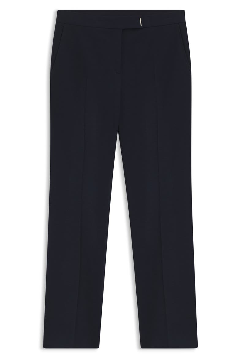 Talia Flared Crop Ponte Pants, Alternate, color, SKY CAPTAIN