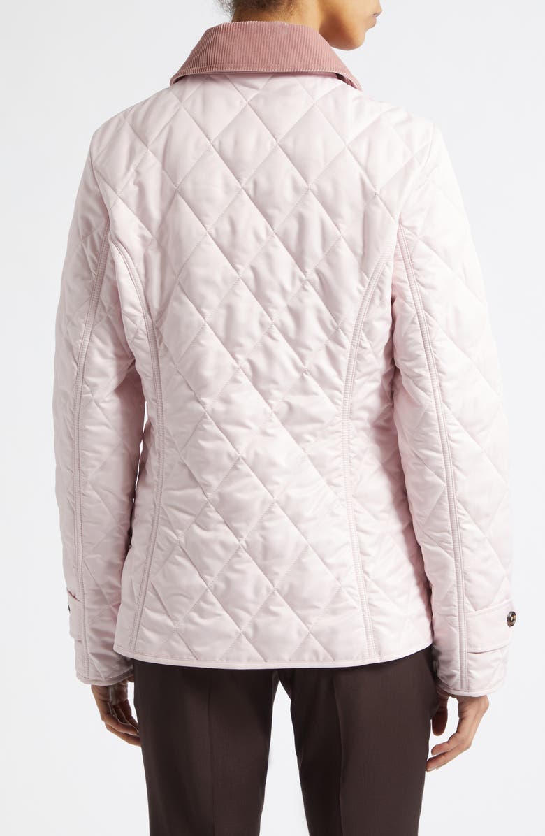 Burberry Fernleigh Quilted Jacket, Alternate, color, Mallow Pink