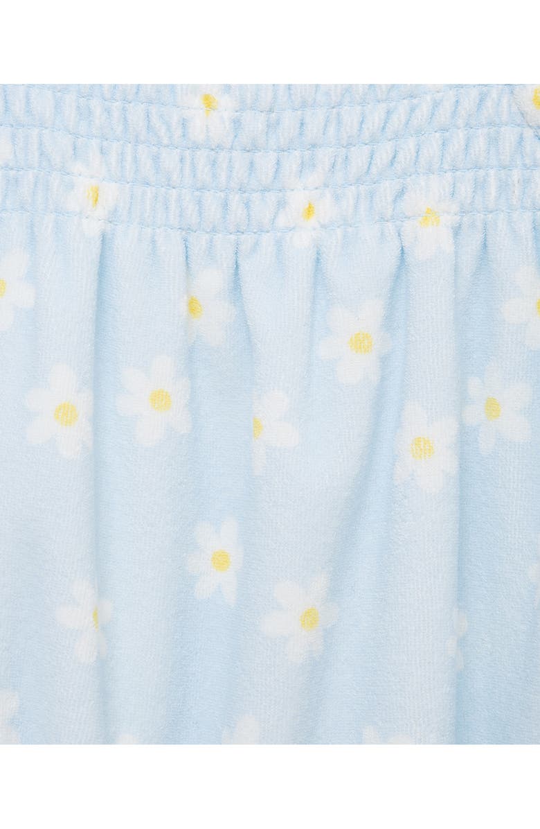Little Me Daisies Bubble Bodysuit & Hat Set, Alternate, color, Blue