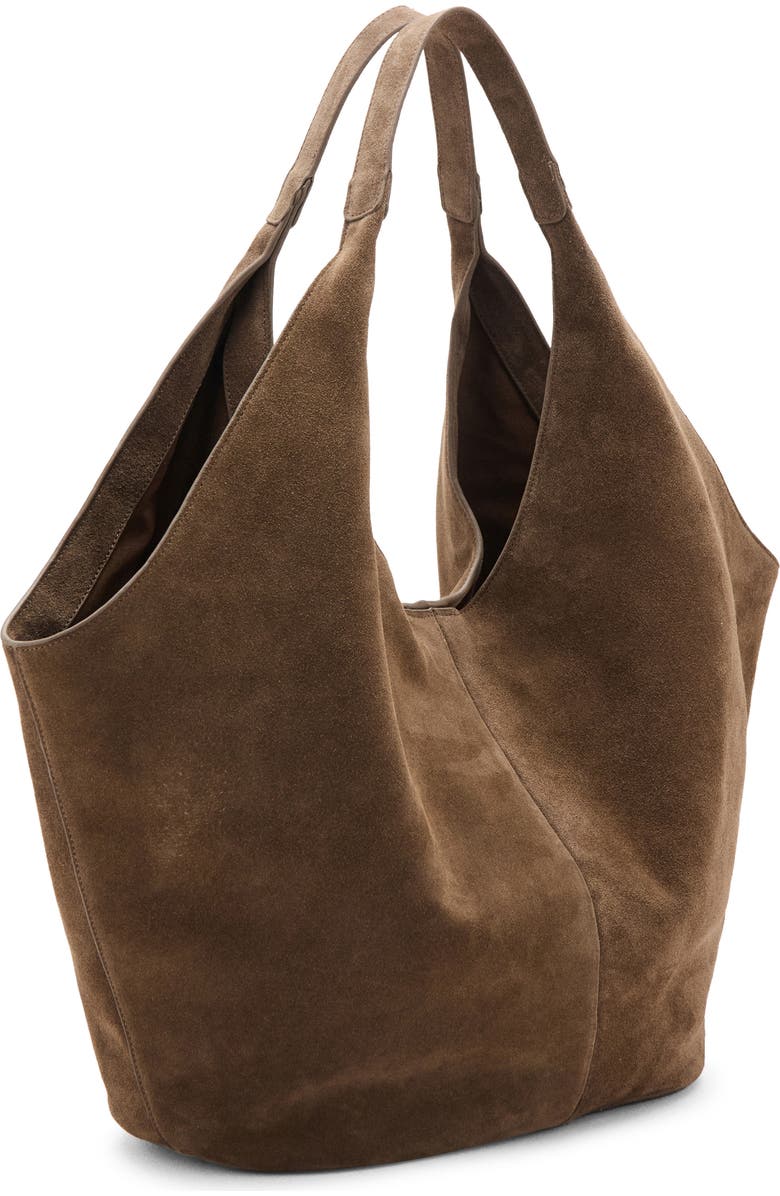MANGO Suede Shoulder Bag, Alternate, color,