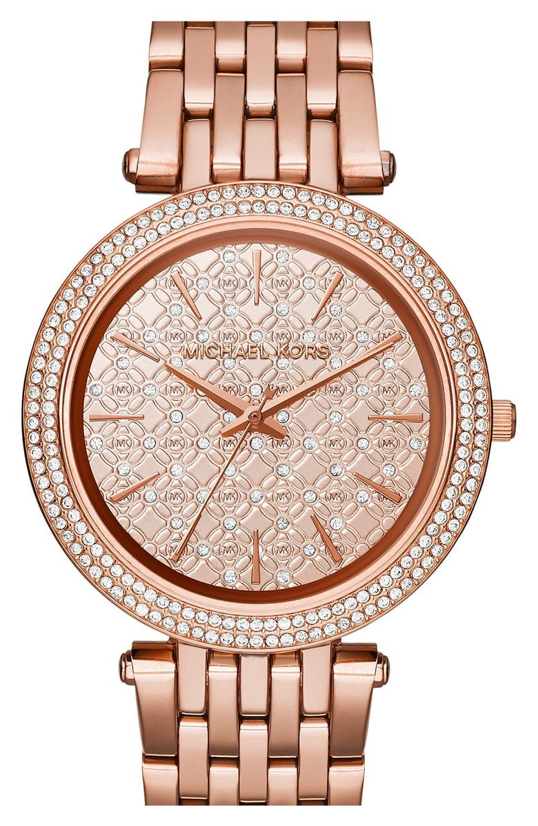 Michael Kors 'Darci' Round Bracelet Watch, 39mm, Main, color, 