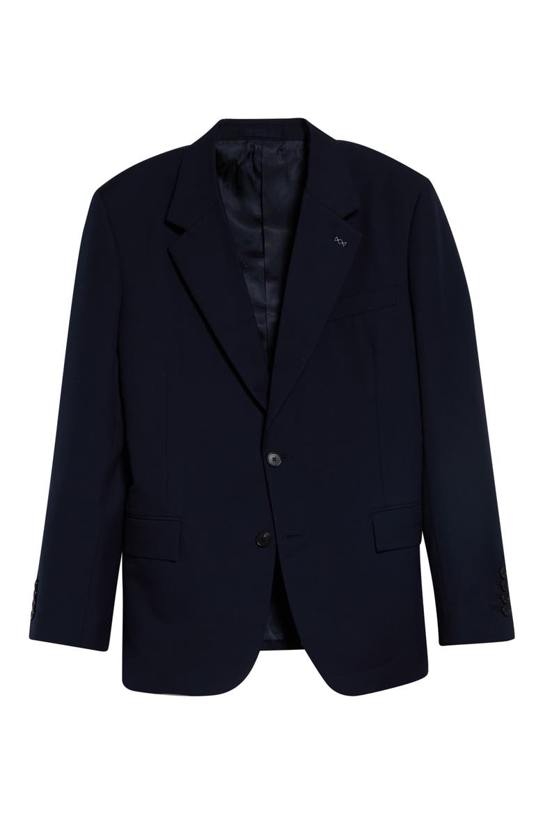 Notch Lapel Wool Sport Coat, Main, color, NIGHT BLUE