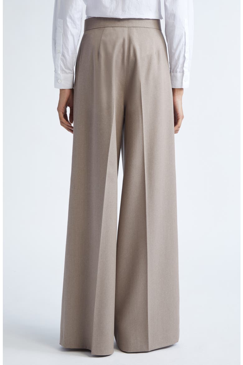 Baden Virgin Wool Twill Wide Leg Pants, Alternate, color, HAZELNUT BROWN