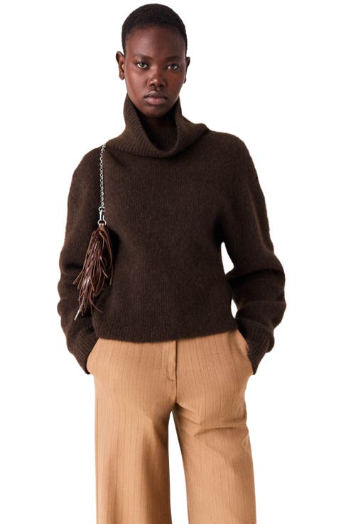 Yak Blend Roll-neck Sweater