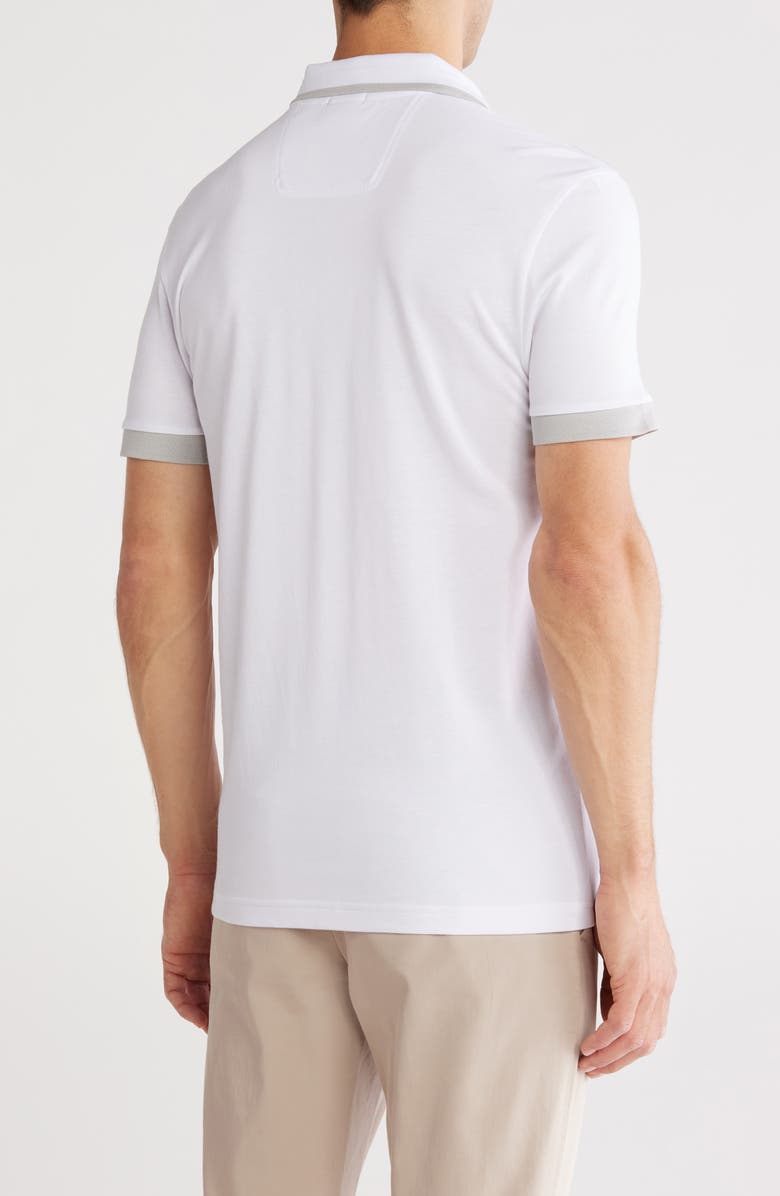 BOSS Paddy 1 Cotton Polo, Alternate, color, White