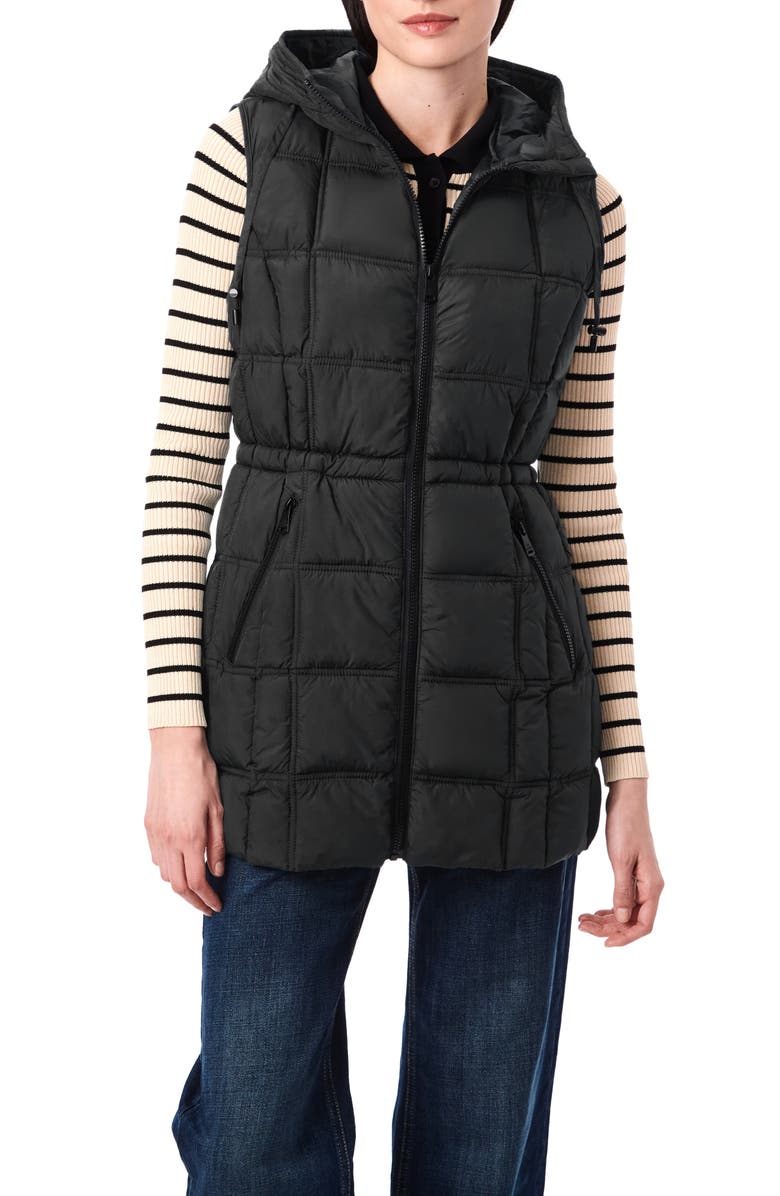 Bernardo Box Quilted Vest, Main, color,