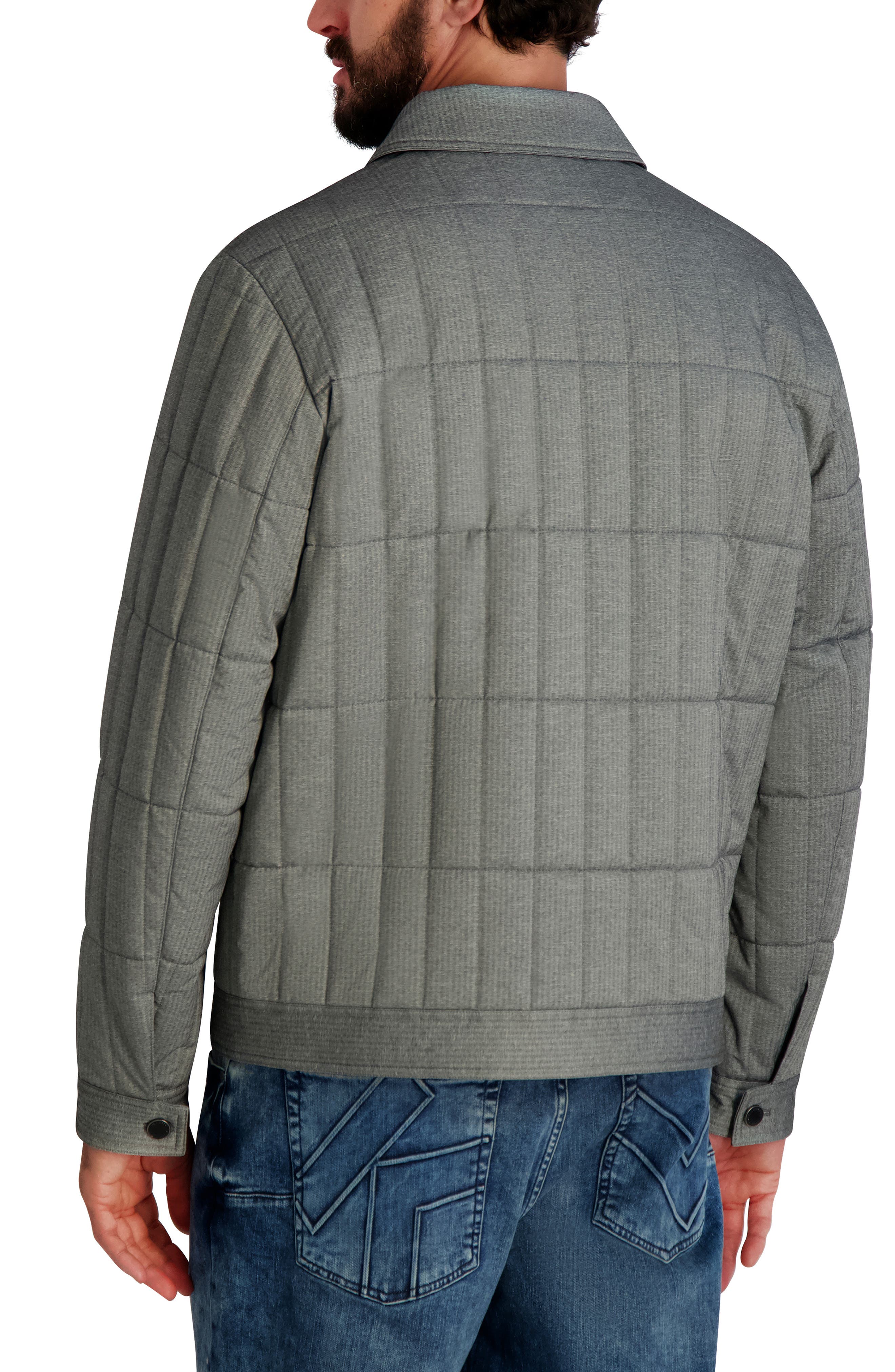 Quilted Herringbone Shirt Jacket - image 4