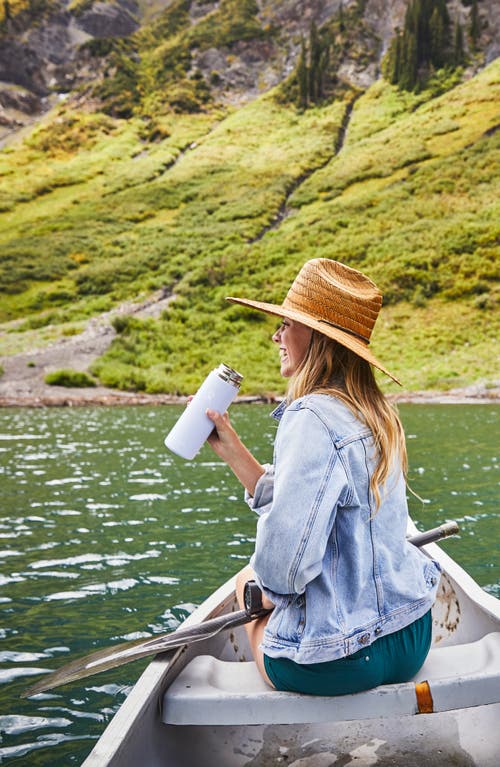 Hydro Flask 40-ounce Wide Mouth Cap Water Bottle In Slate