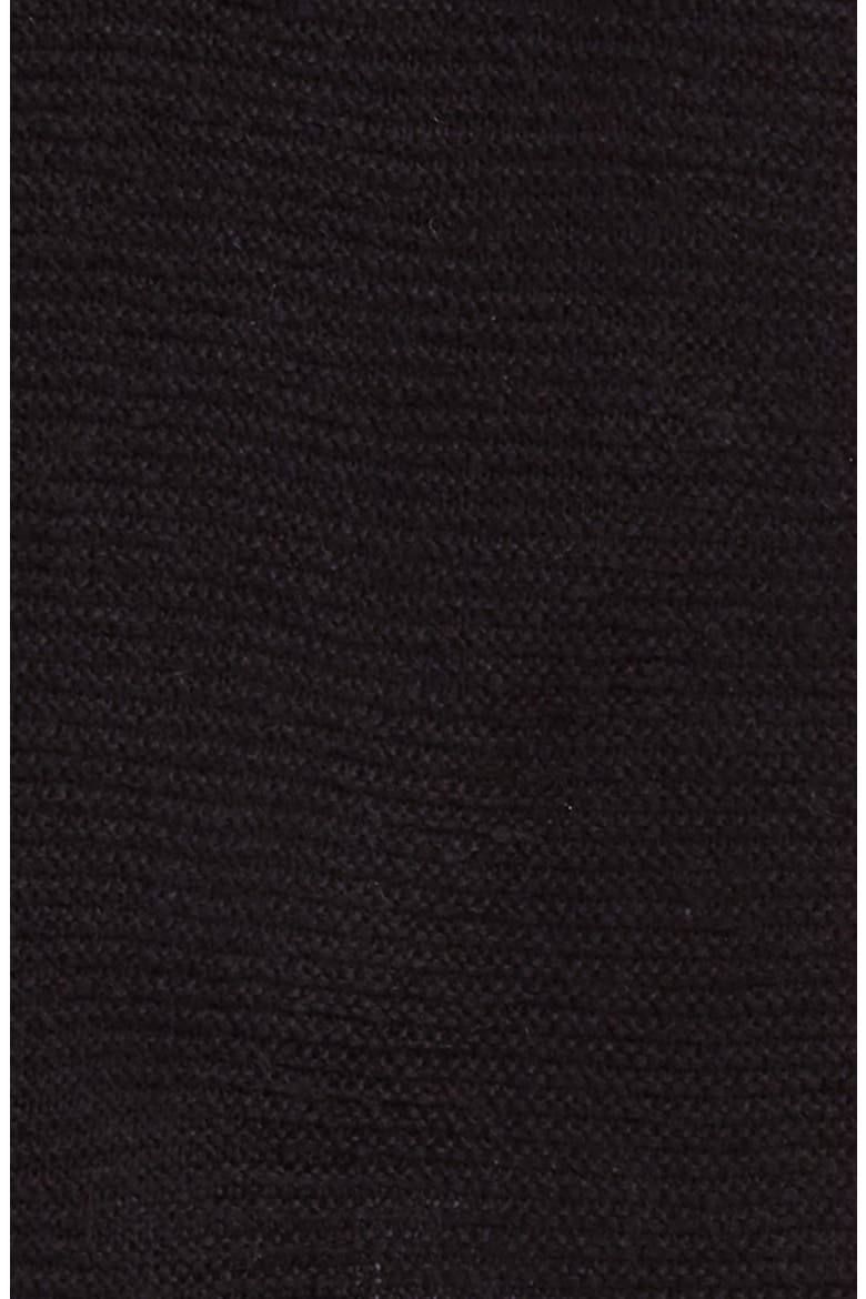 Asymmetrical Fringed Muffler, Alternate, color, BLACK