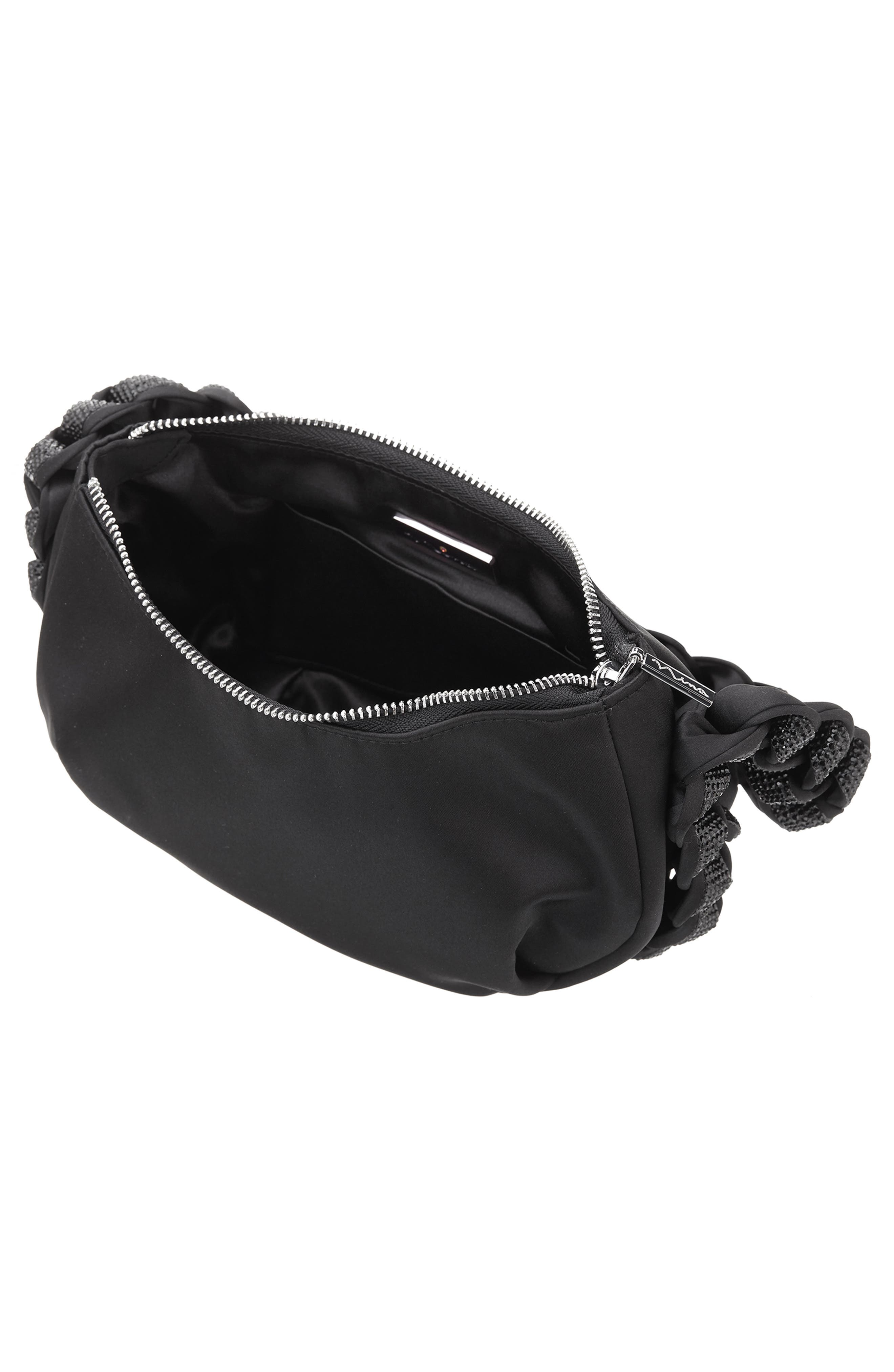 Nina Braided Detail Hobo Bag, Alternate, color, 