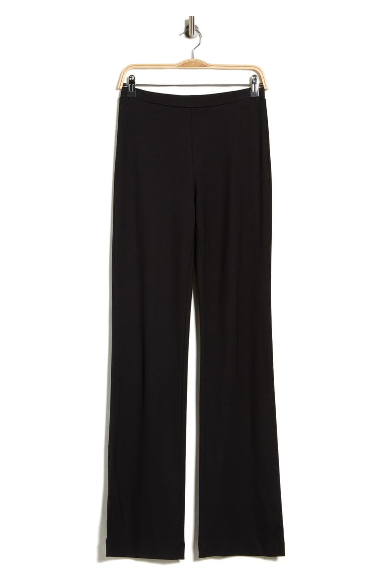 Brooke Straight Leg Ponte Pants, Main, color, BLACK