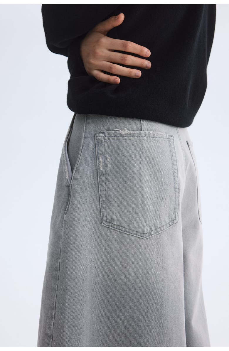 H&M Barrel Leg Regular Waist Jeans, Alternate, color, 