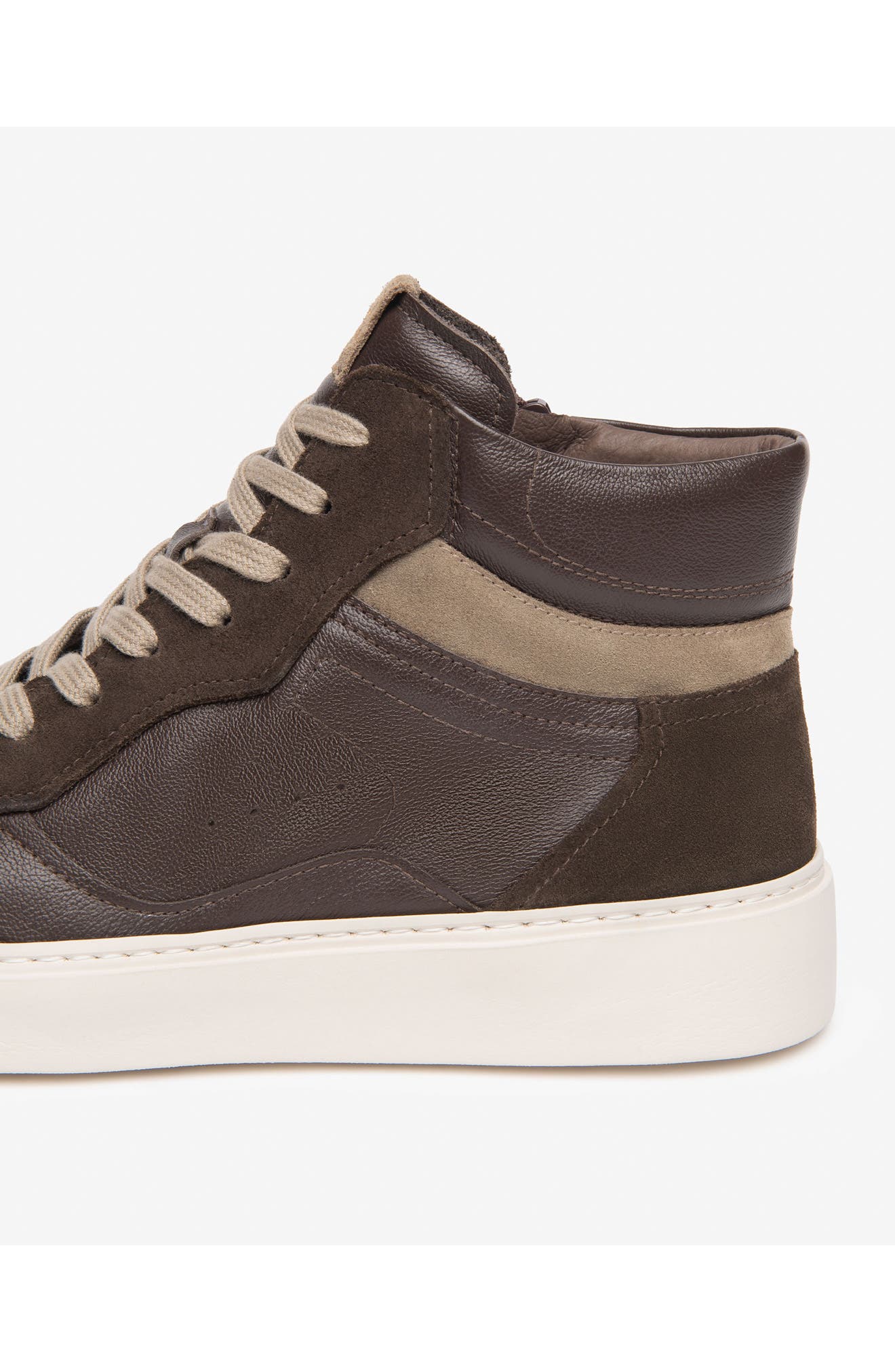 High Top Retro Sneaker, Alternate, color, CHOCOLATE