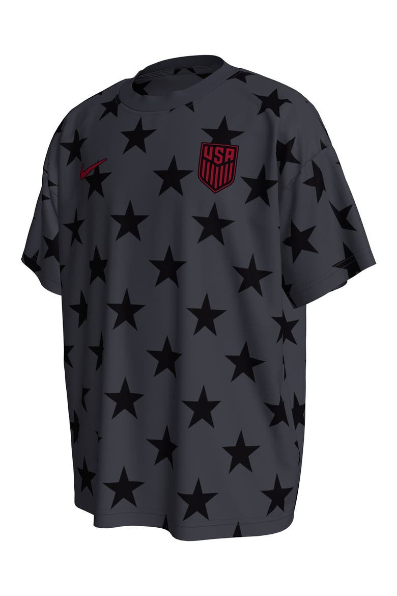 USA Dri-FIT AOP T-Shirt, Main, color, DARK OBSIDIAN