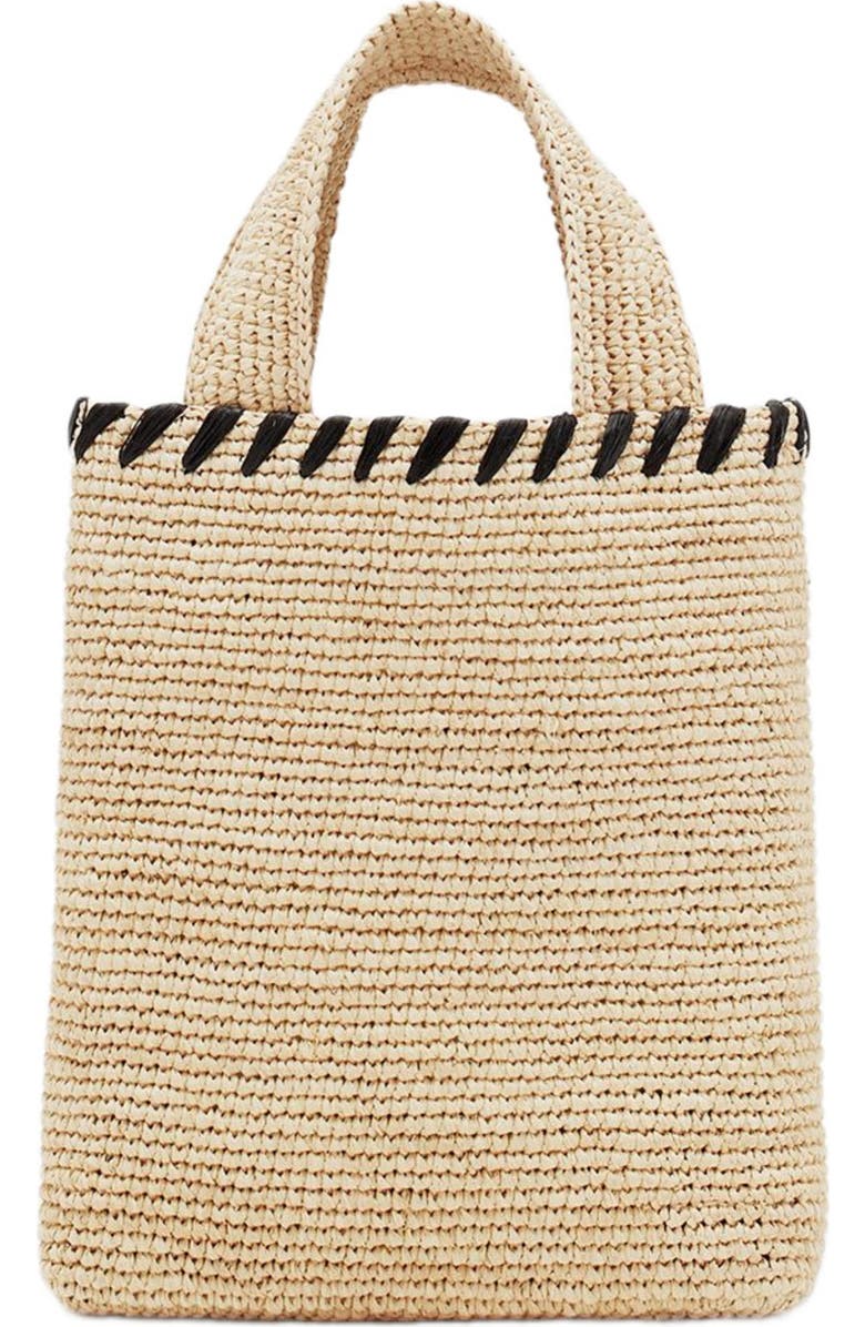 Lanvin Nano Raffia Tote Bag, Alternate, color,