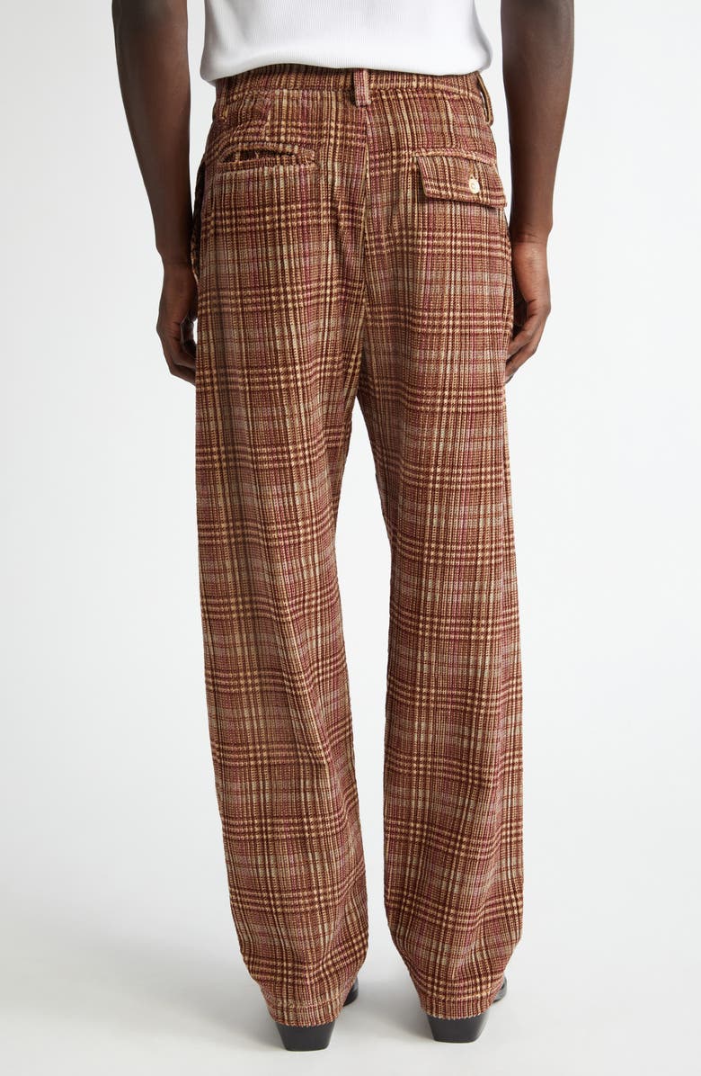 The Elder Statesman Jocky Plaid Corduroy Pants, Alternate, color, 