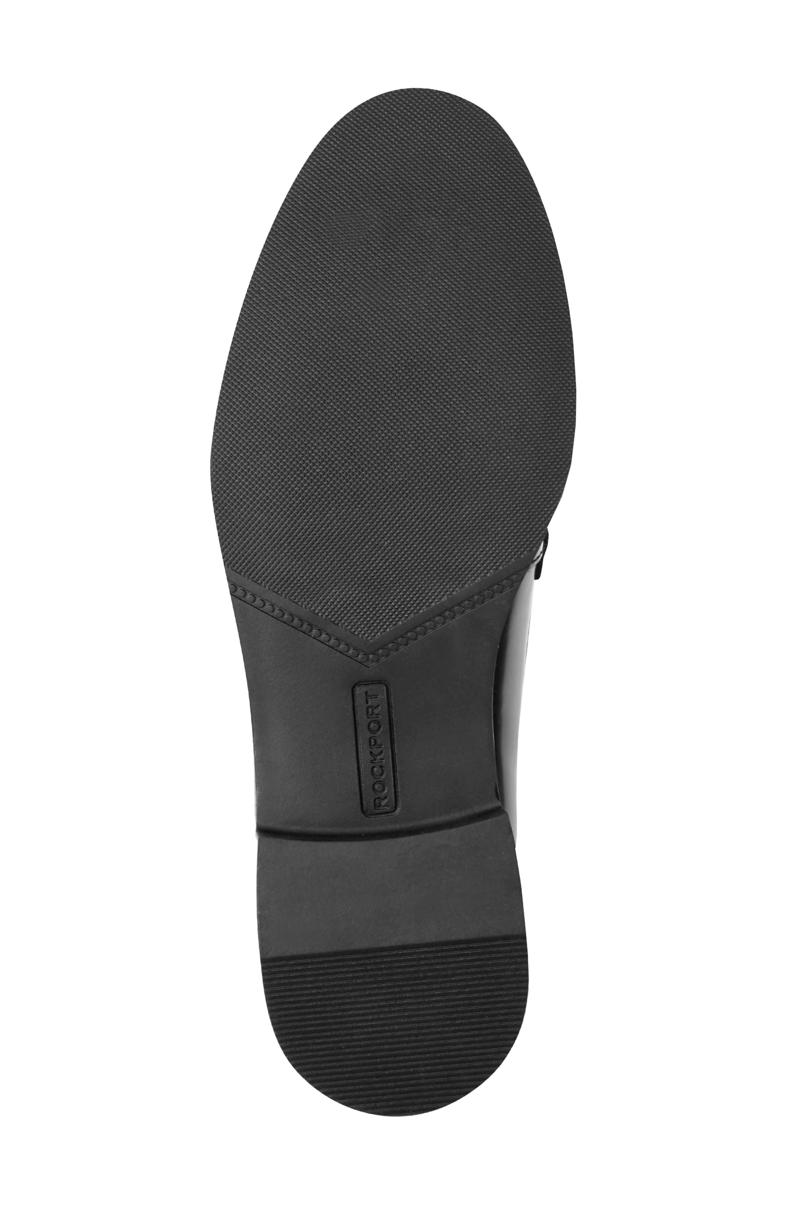 Vianna Faux Leather Loafer, Alternate, color, BLACK