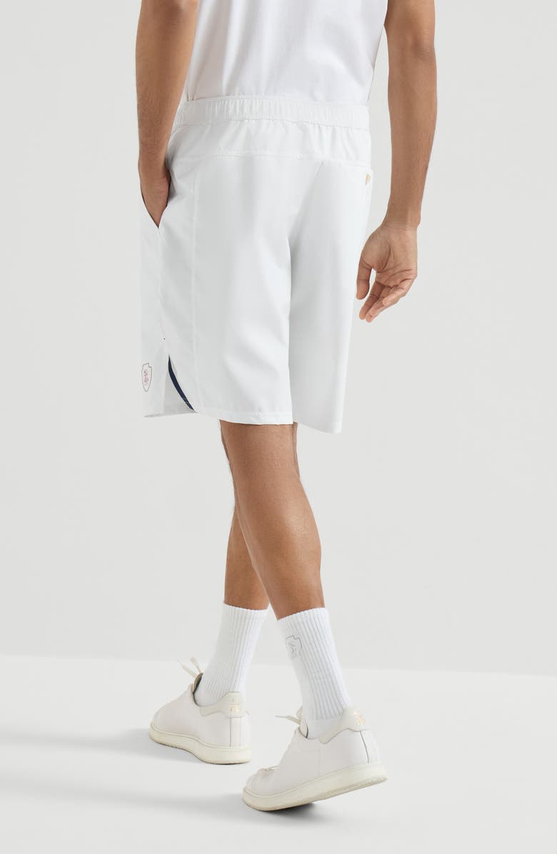 Brunello Cucinelli Nylon Bermuda shorts, Alternate, color, White