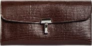 TOTEME T-Lock Lizard Embossed Wallet
