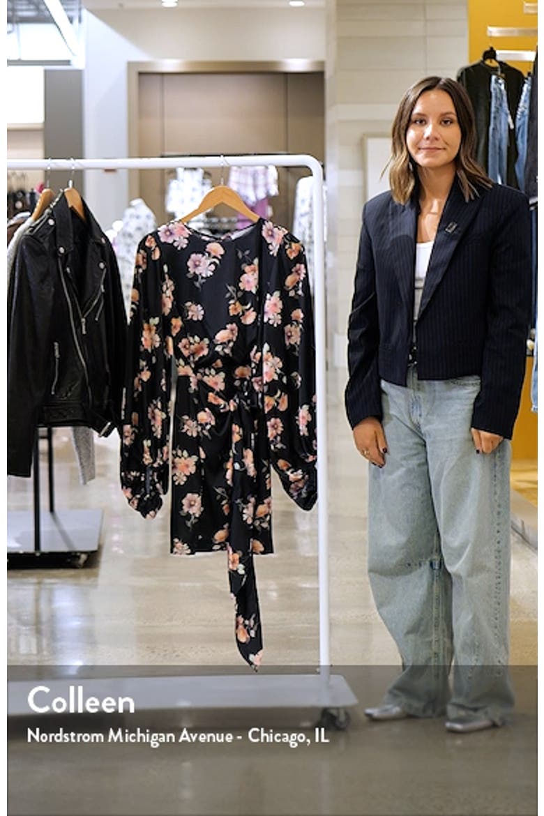 Emillia Floral Print Long Sleeve Minidress video
