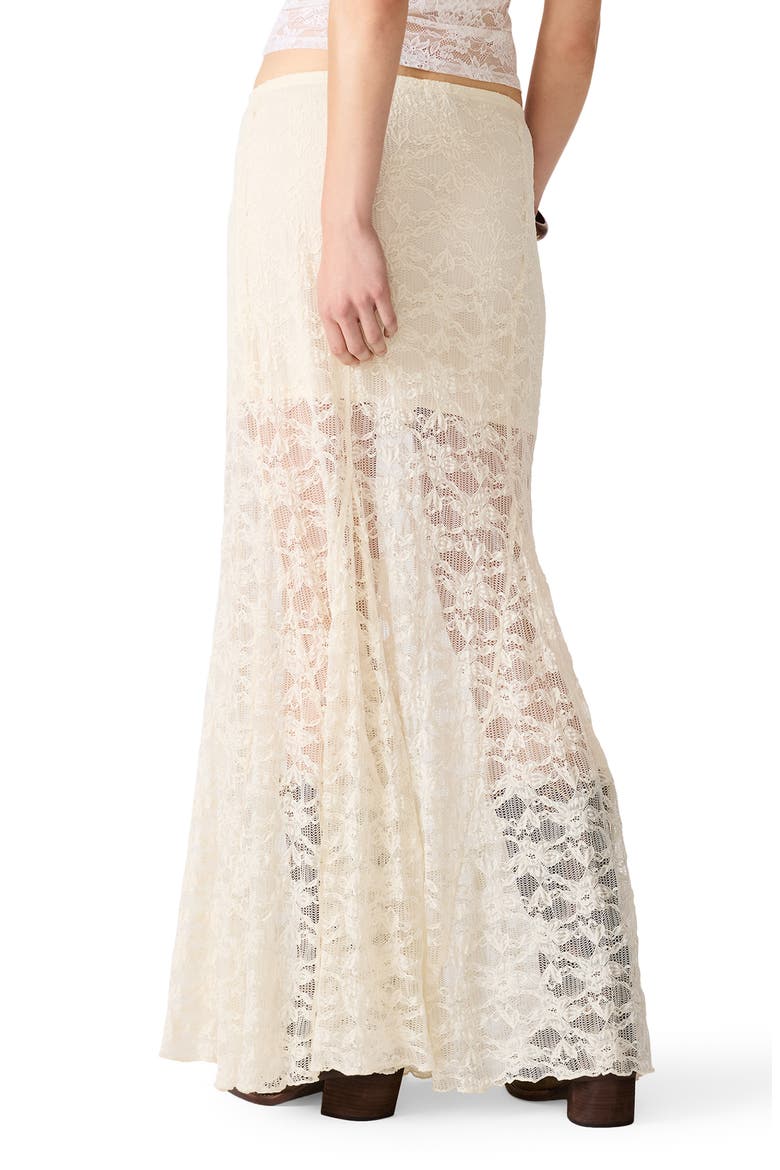 Mirabel Embroidered Lace Skirt, Alternate, color, CREAM
