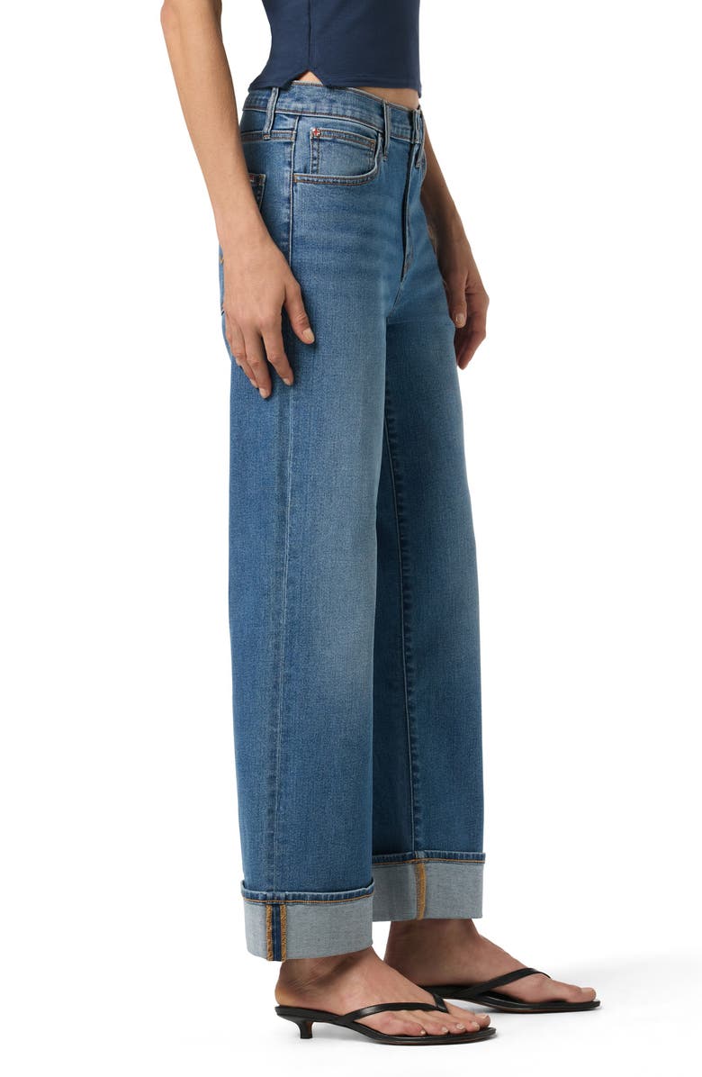 Hudson Jeans Rosalie High Waist Cuffed Wide Leg Jeans, Alternate, color, Waipo