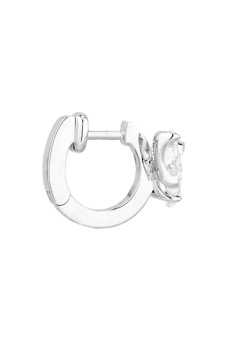 Serti Sur Vide Diamond Single Earring, Alternate, color, WHITE GOLD