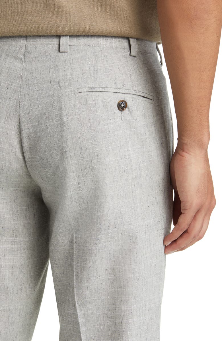 Ted Baker London Jerome Trim Fit Soft Constructed Stretch Wool Blend Tapered Leg Pants, Alternate, color,