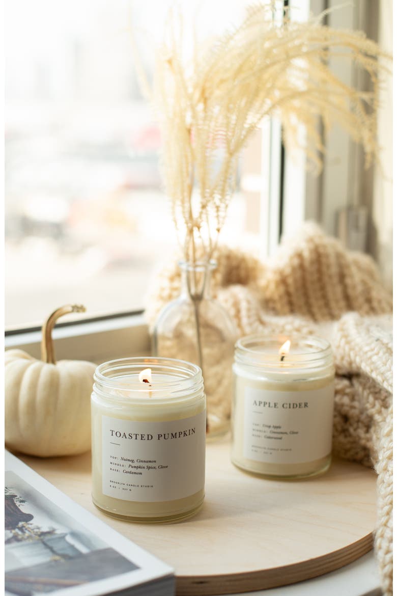 Minimalist Collection - Apple Cider Candle, Alternate, color, WHITE