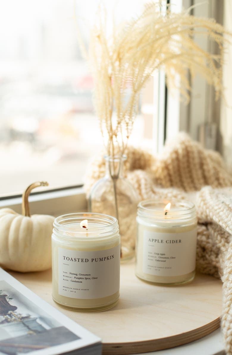 BROOKLYN CANDLE STUDIO Minimalist Collection - Apple Cider Candle, Alternate, color,