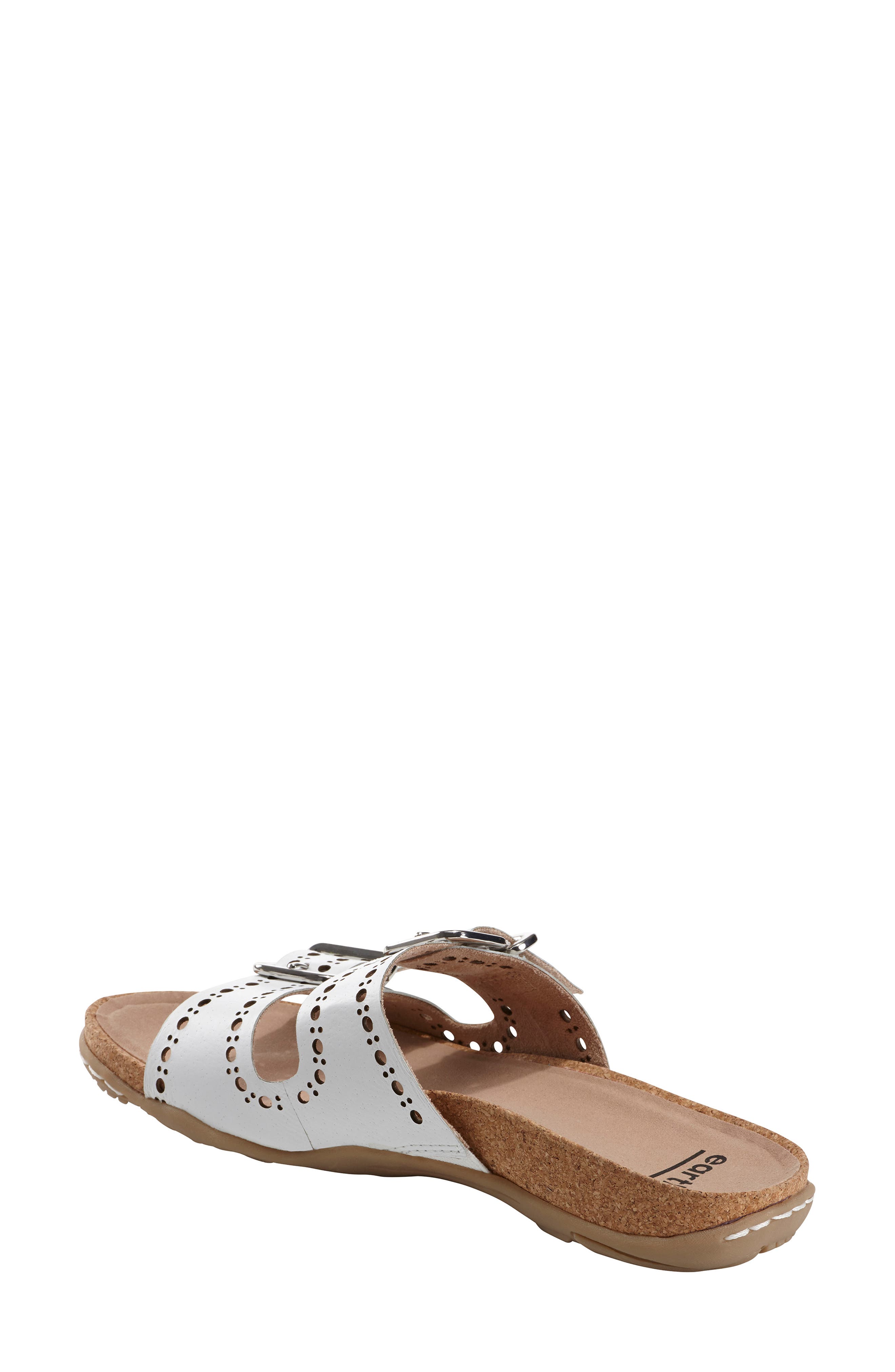 Havana Slide Sandal, Alternate, color, WHITE LEATHER