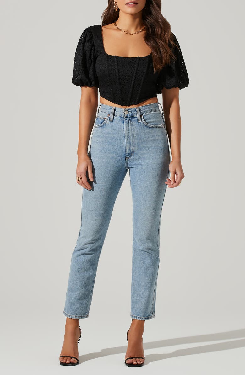ASTR the Label Lace Corset Crop Top, Alternate, color,