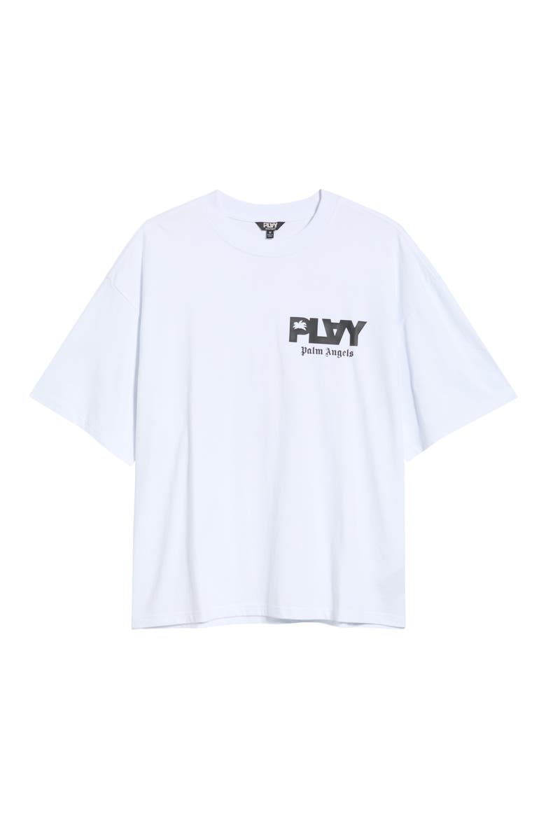 Logo Graphic Boxy T-Shirt, Main, color, WHITE