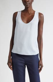 ST. JOHN Silk Crepe Shell
