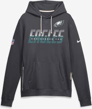 Nike Men's Nike Charcoal Philadelphia Eagles Sideline Standard Issue Top Prospect Dri-FIT Hoodie